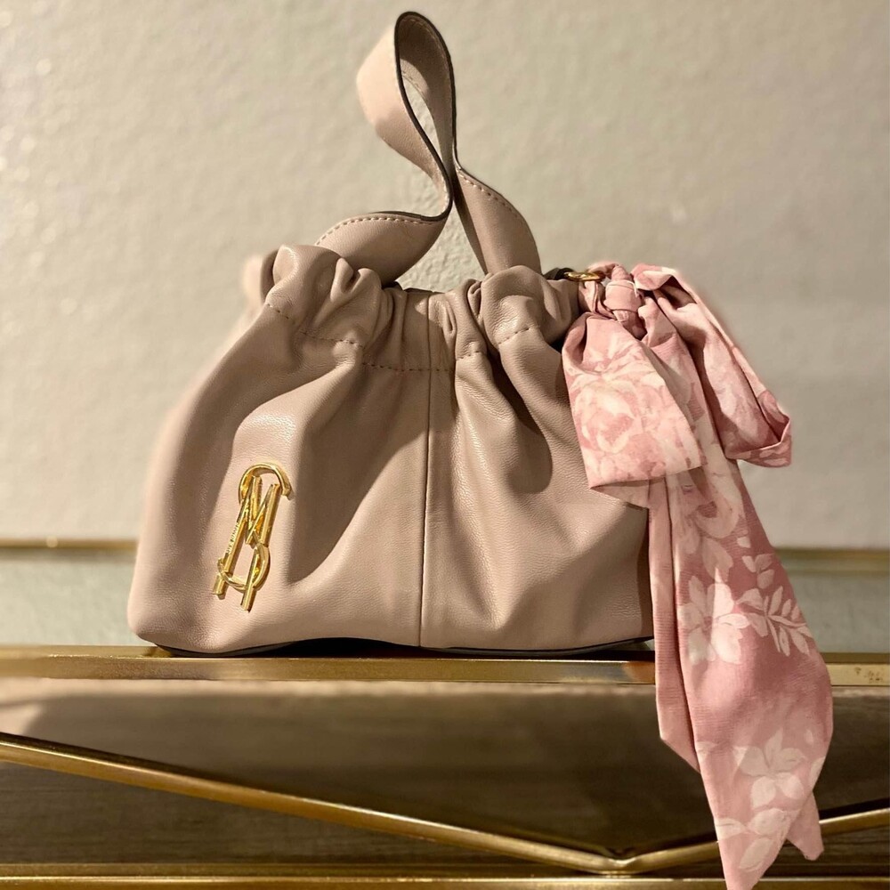 Steve Madden Bag Bucket Bow Mauve Pink